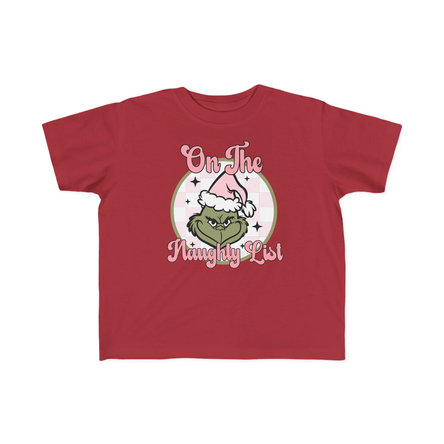 On The Naughty List Grinch Christmas Toddler's Fine Jersey Tee