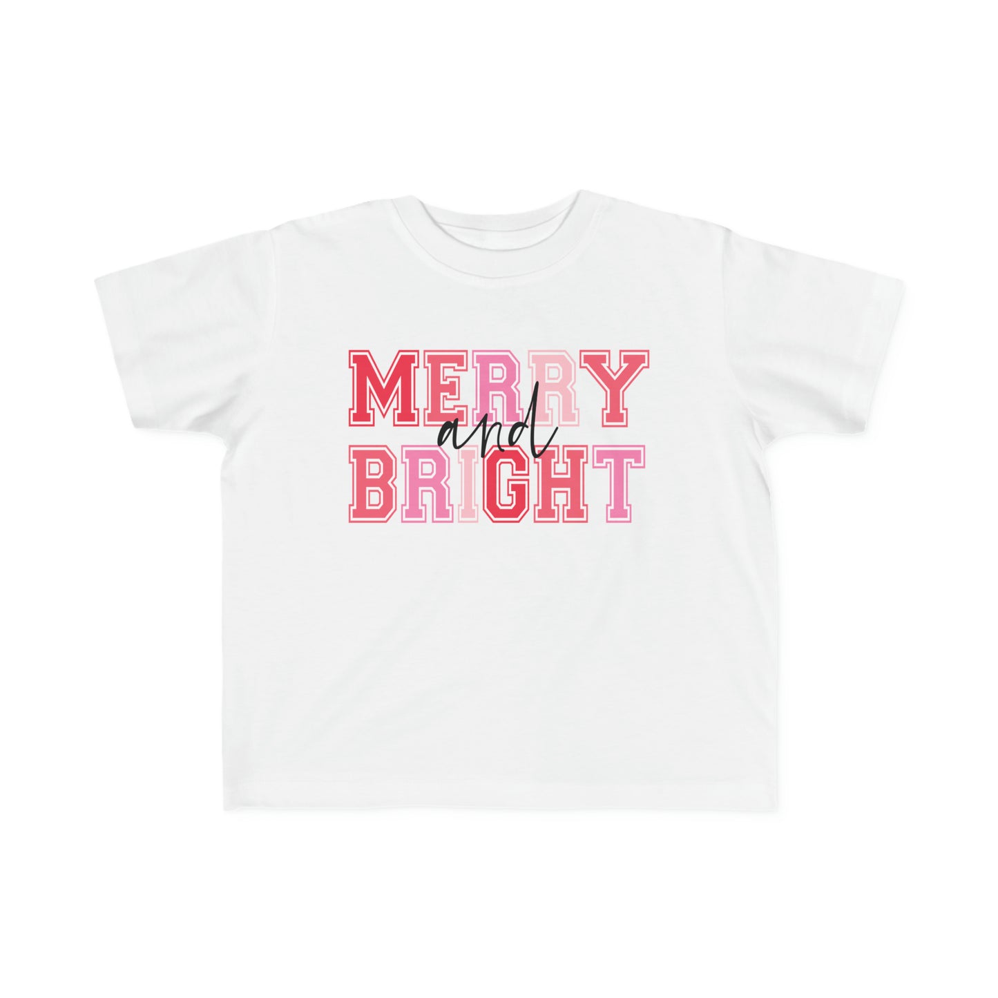 Merry and Bright Christmas Toddler's Fine Jersey Tee
