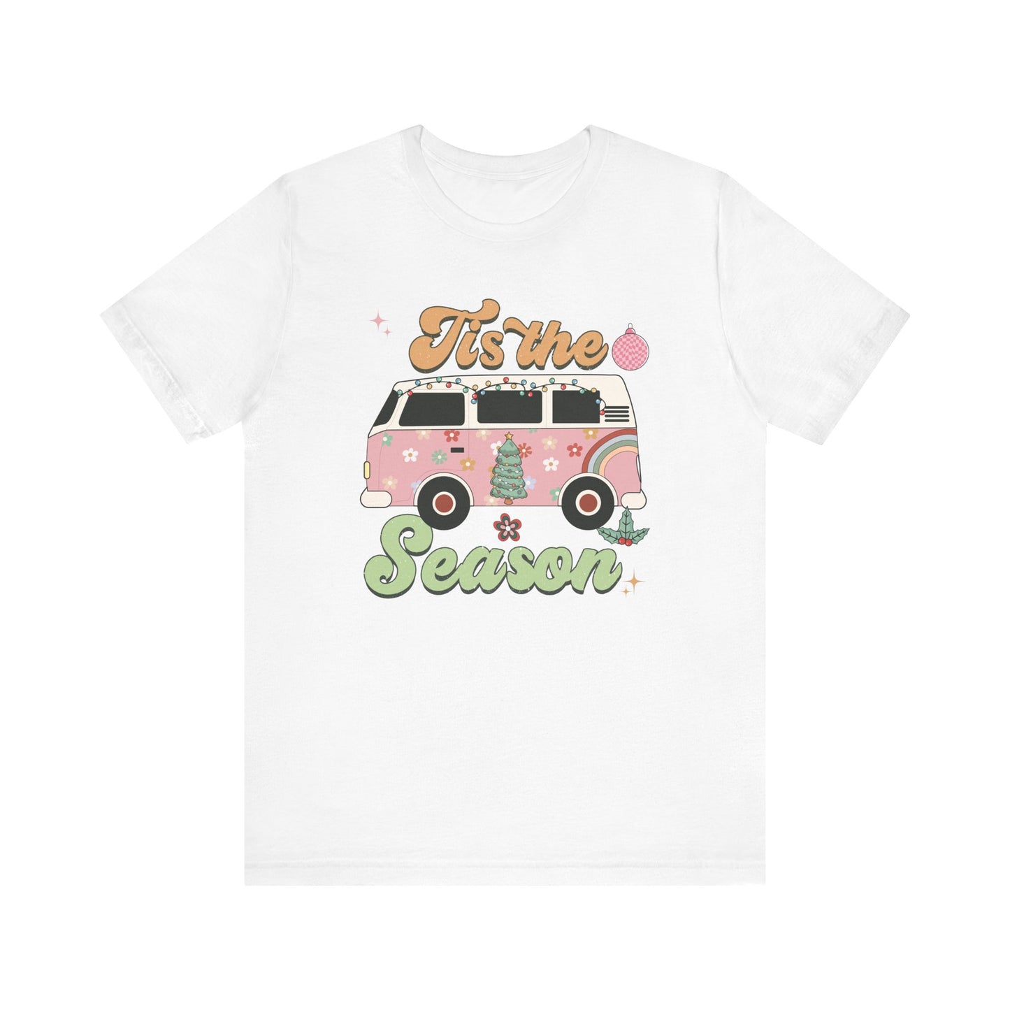 Tis the Season Retro Christmas Short Sleeve Tee