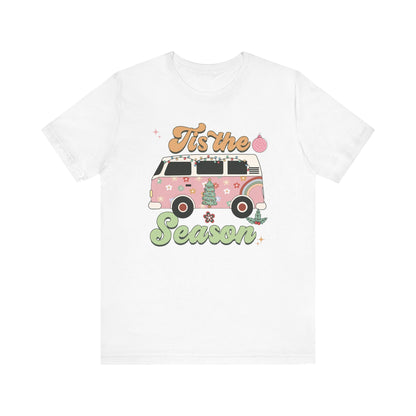 Tis the Season Retro Christmas Short Sleeve Tee