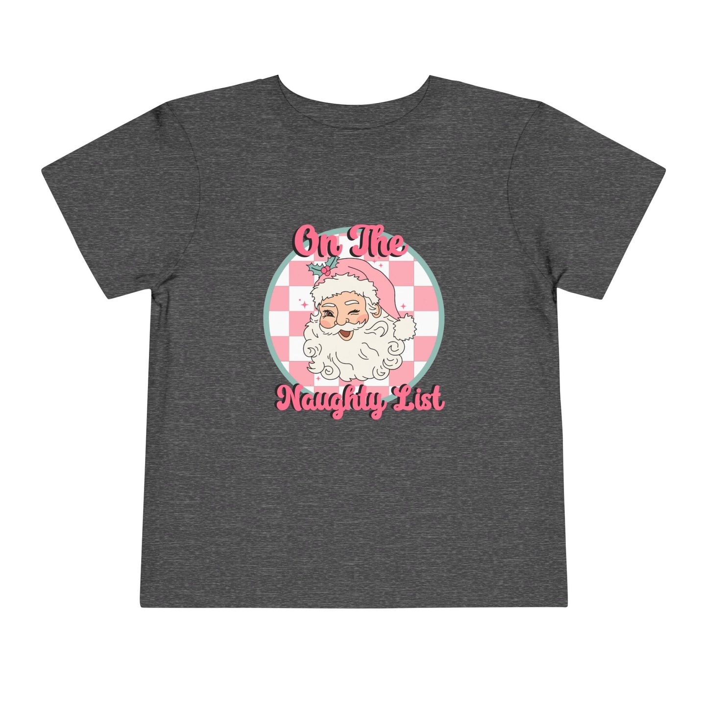 Retro On The Naughty List Christmas Toddler's Fine Jersey Tee