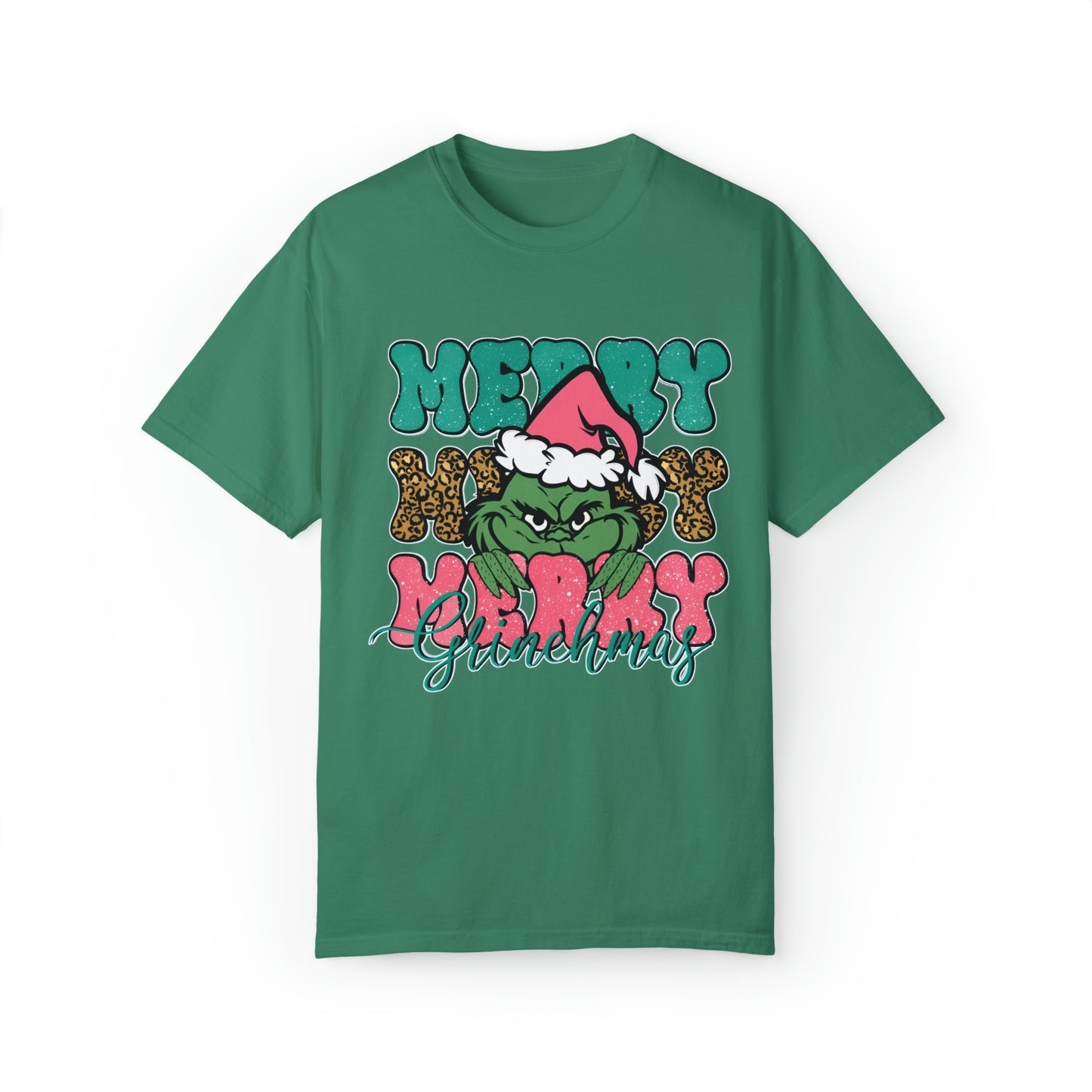 Merry Grinchmas Christmas Comfort Colors Short Sleeve Tee