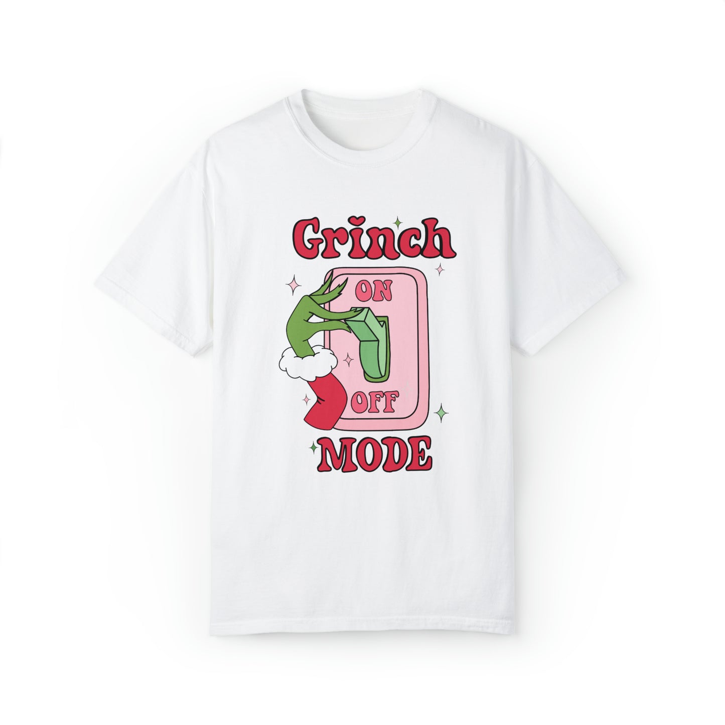Grinch Mode Christmas Comfort Colors Short Sleeve Tee