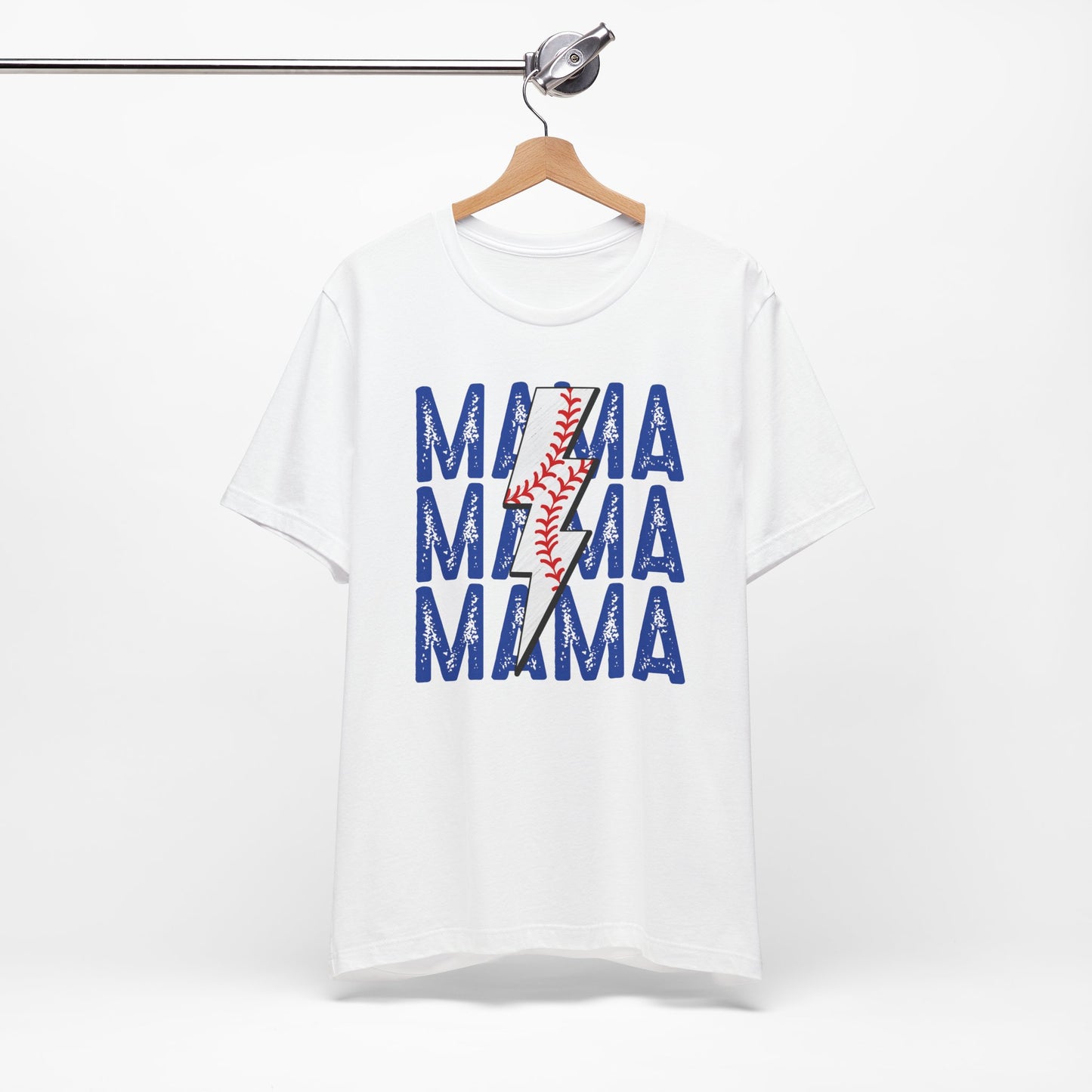 Mama Baseball Bolt Short Sleeve Tee