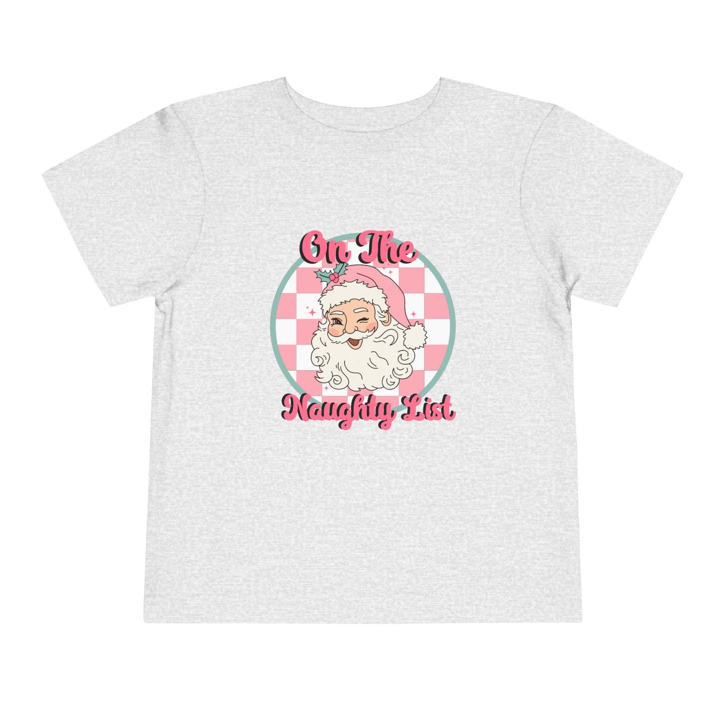 Retro On The Naughty List Christmas Toddler's Fine Jersey Tee