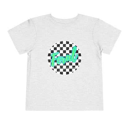 Feral Child Retro Checkered Toddler Tee