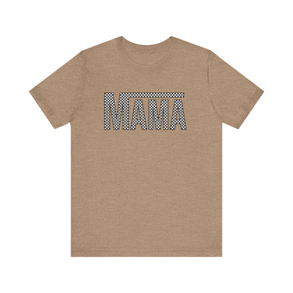 Checkered Mama Retro Short Sleeve Tee