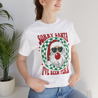 Sorry Santa I've Been Feral Unisex Jersey Short Sleeve Tee