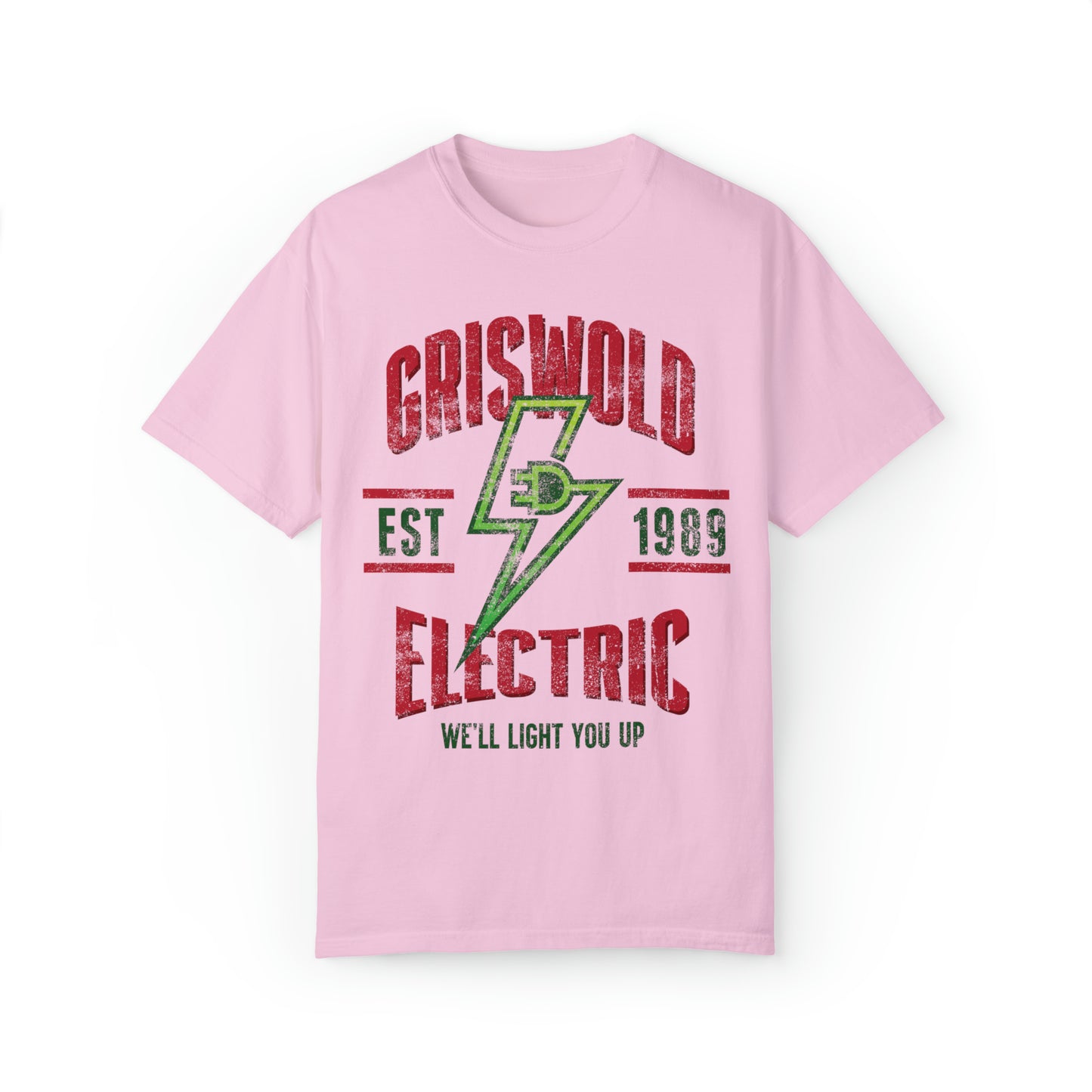 Griswold Electric Christmas Comfort Colors Short Sleeve Tee