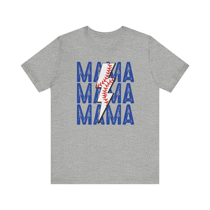 Mama Baseball Bolt Short Sleeve Tee