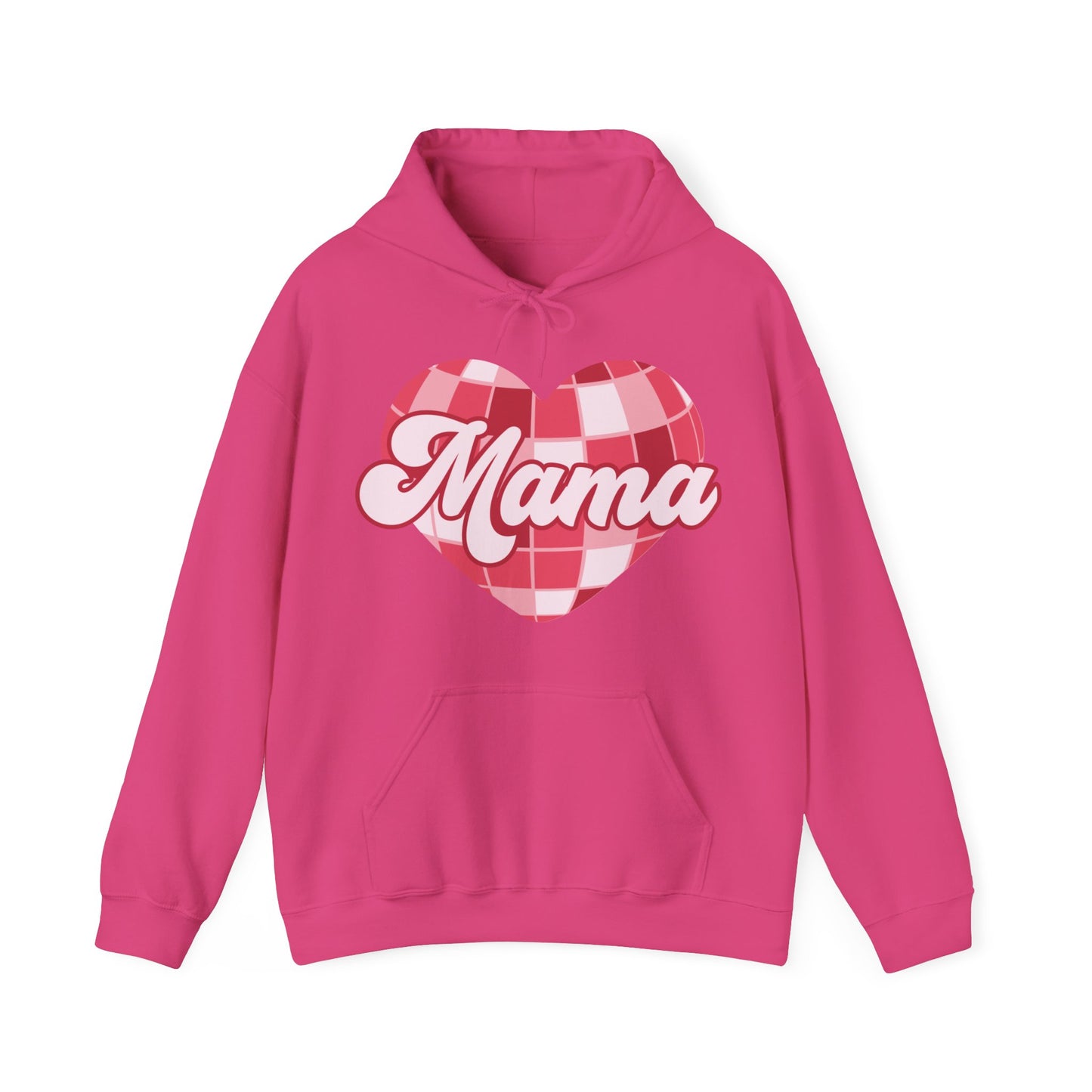 Mama Disco Heart Hoodie Unisex Heavy Blend™ Hooded Sweatshirt