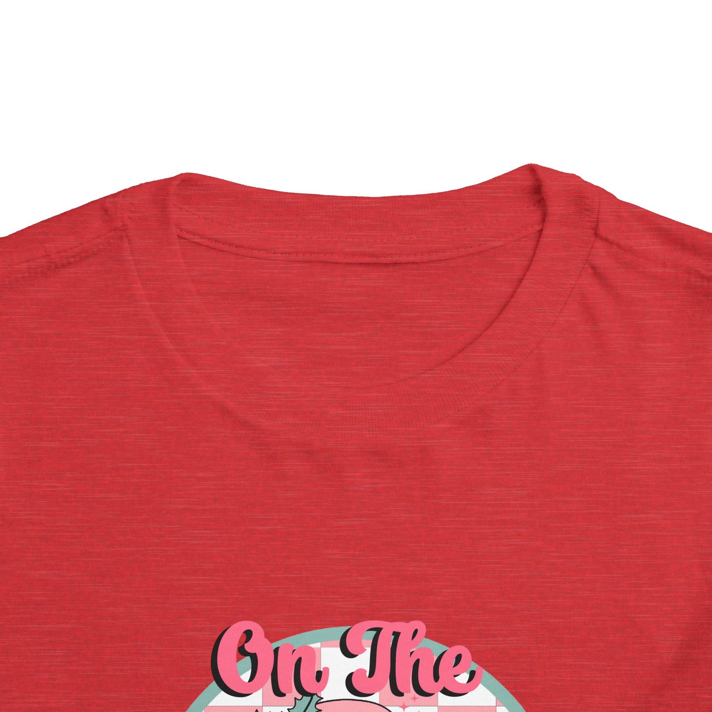 Retro On The Naughty List Christmas Toddler's Fine Jersey Tee