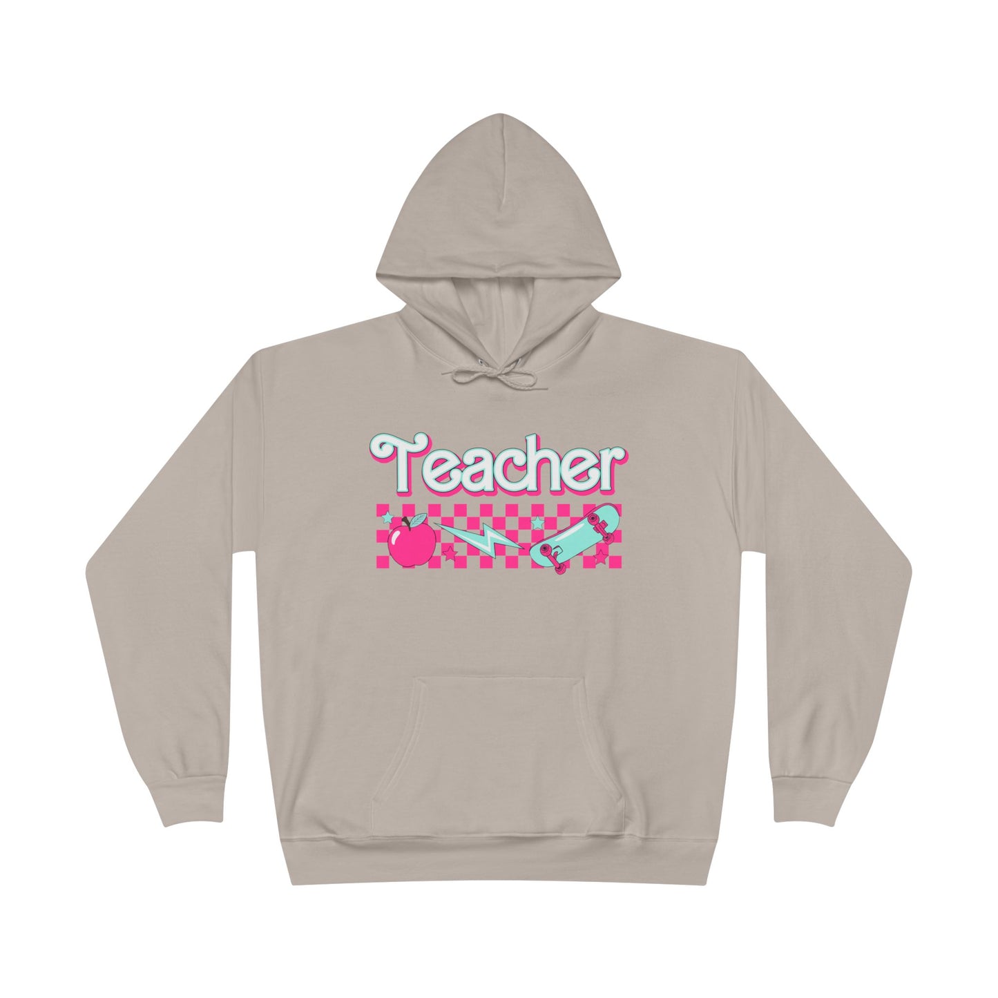 Retro Teacher Unisex EcoSmart® Pullover Hoodie Sweatshirt