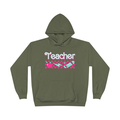 Retro Teacher Unisex EcoSmart® Pullover Hoodie Sweatshirt