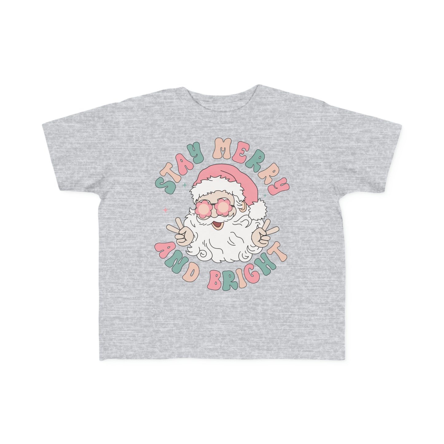 Stay Merry and Bright Christmas Tree Toddler's Fine Jersey Tee