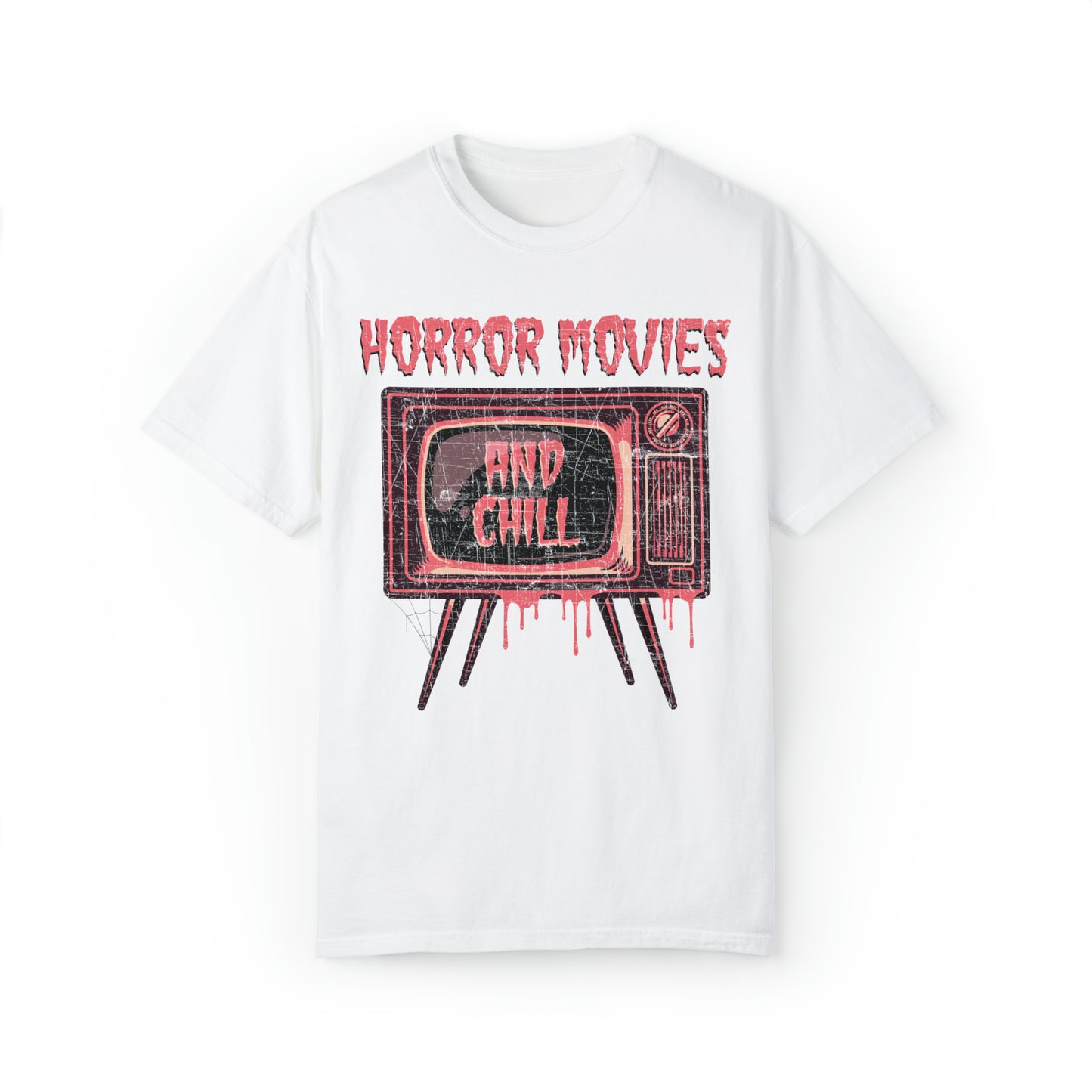 Horror Movies and Chill Comfort Colors Short Sleeve Tee