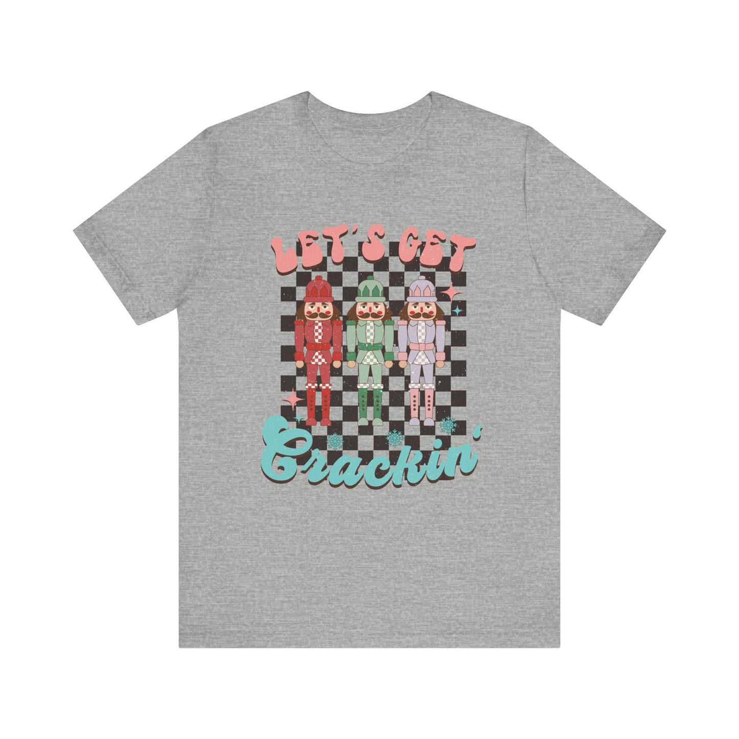 Let's Get Crackin Retro Christmas Vibe Short Sleeve Tee