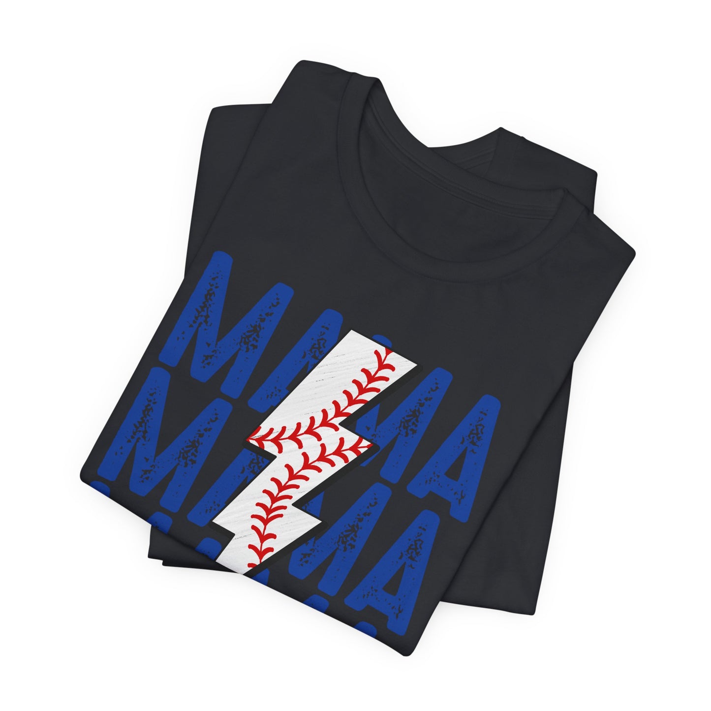 Mama Baseball Bolt Short Sleeve Tee