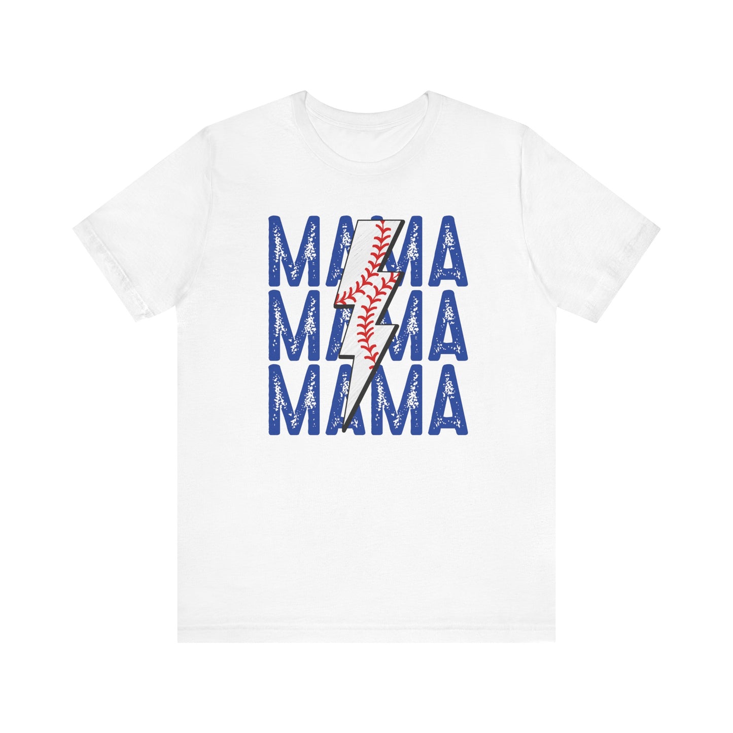 Mama Baseball Bolt Short Sleeve Tee