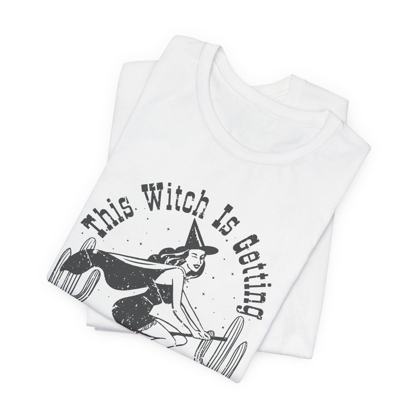 Retro Vibe This Witch is getting hitched Short Sleeve Tee