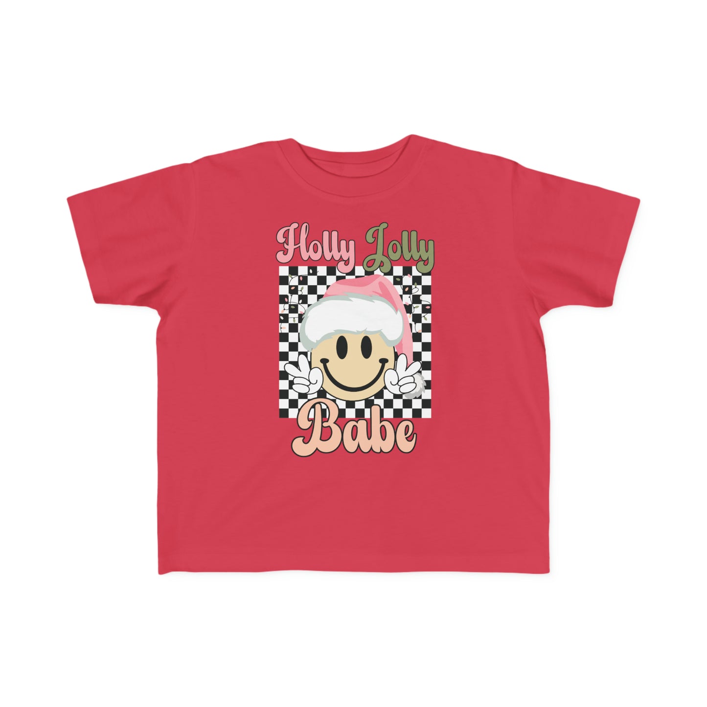 Holly Jolly Babe Christmas Toddler's Fine Jersey Tee