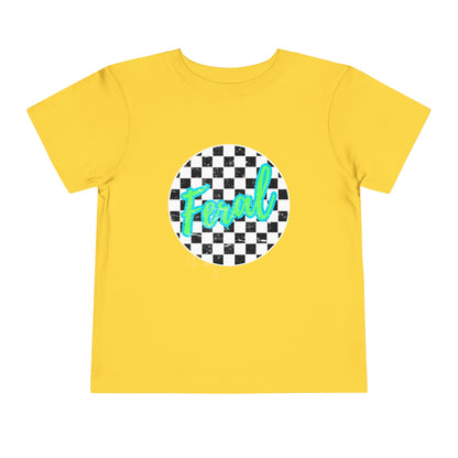 Feral Child Retro Checkered Toddler Tee