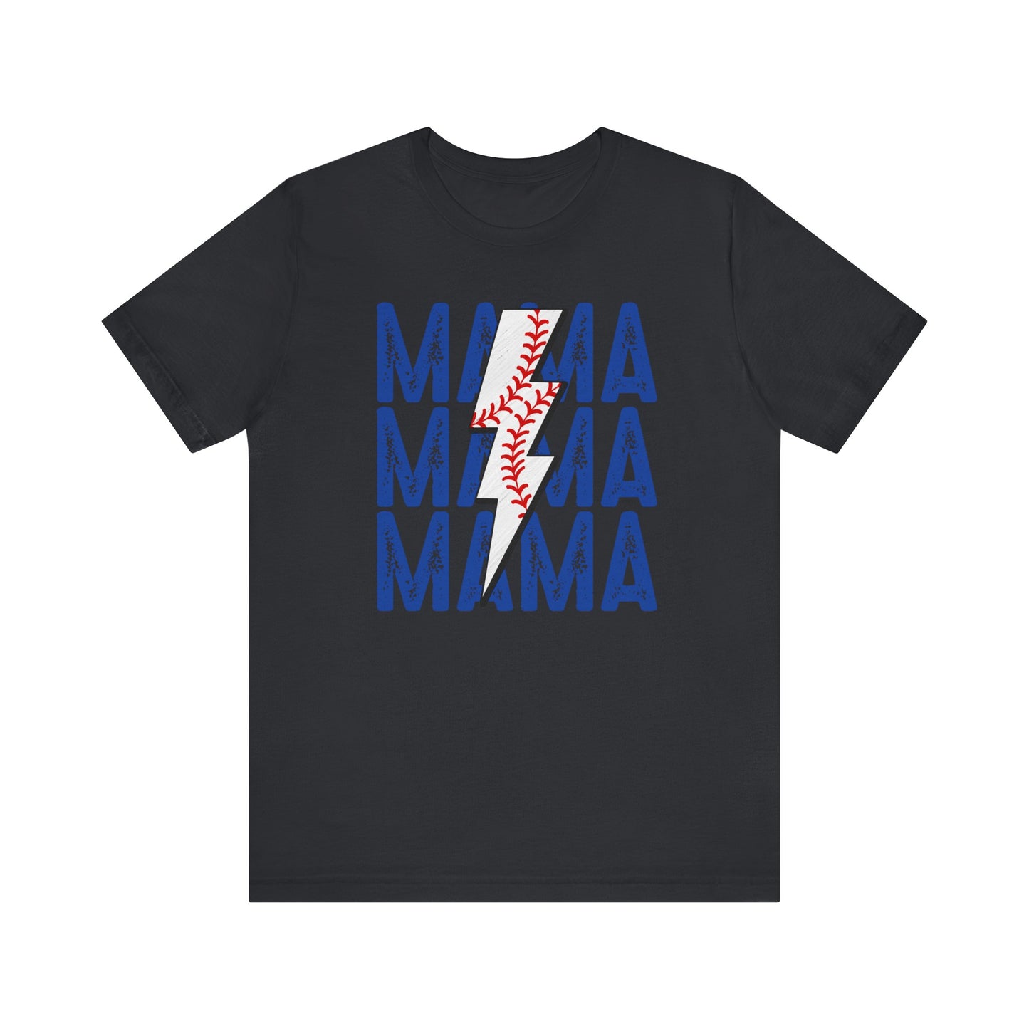 Mama Baseball Bolt Short Sleeve Tee