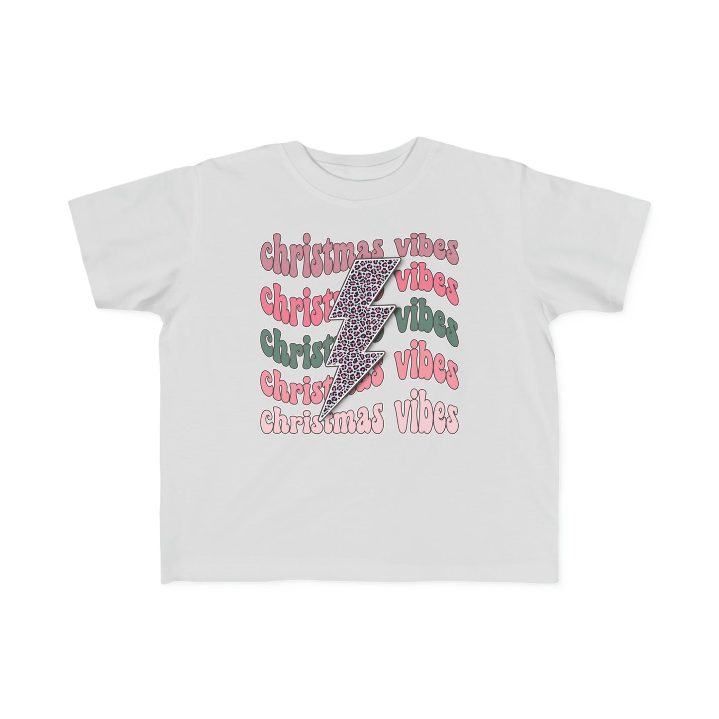 Retro Christmas Vibes Toddler's Fine Jersey Tee