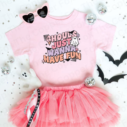 Ghouls just Wanna Have Fun Halloween Toddler Tee