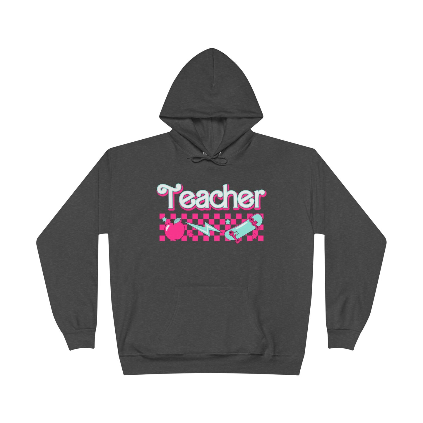 Retro Teacher Unisex EcoSmart® Pullover Hoodie Sweatshirt