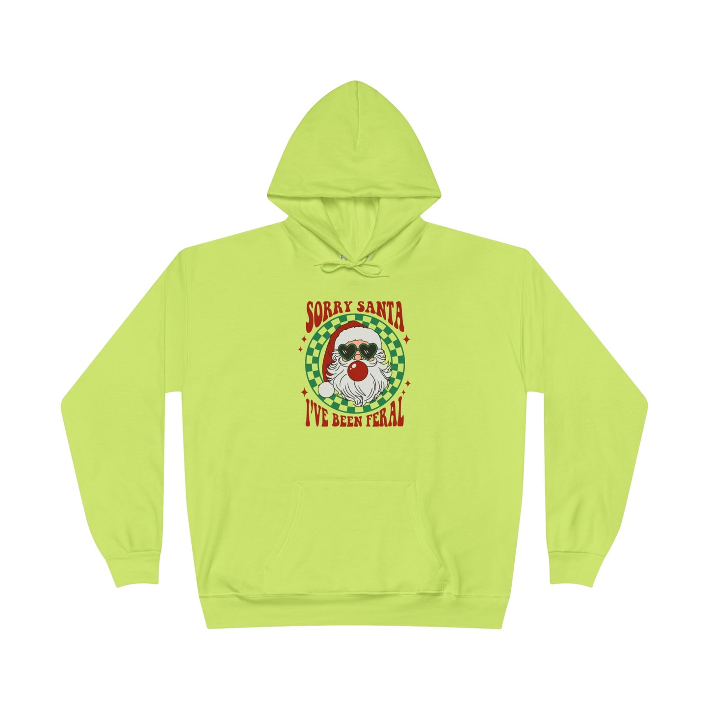 Sorry Santa I've Been Feral Unisex EcoSmart® Pullover Hoodie Sweatshirt