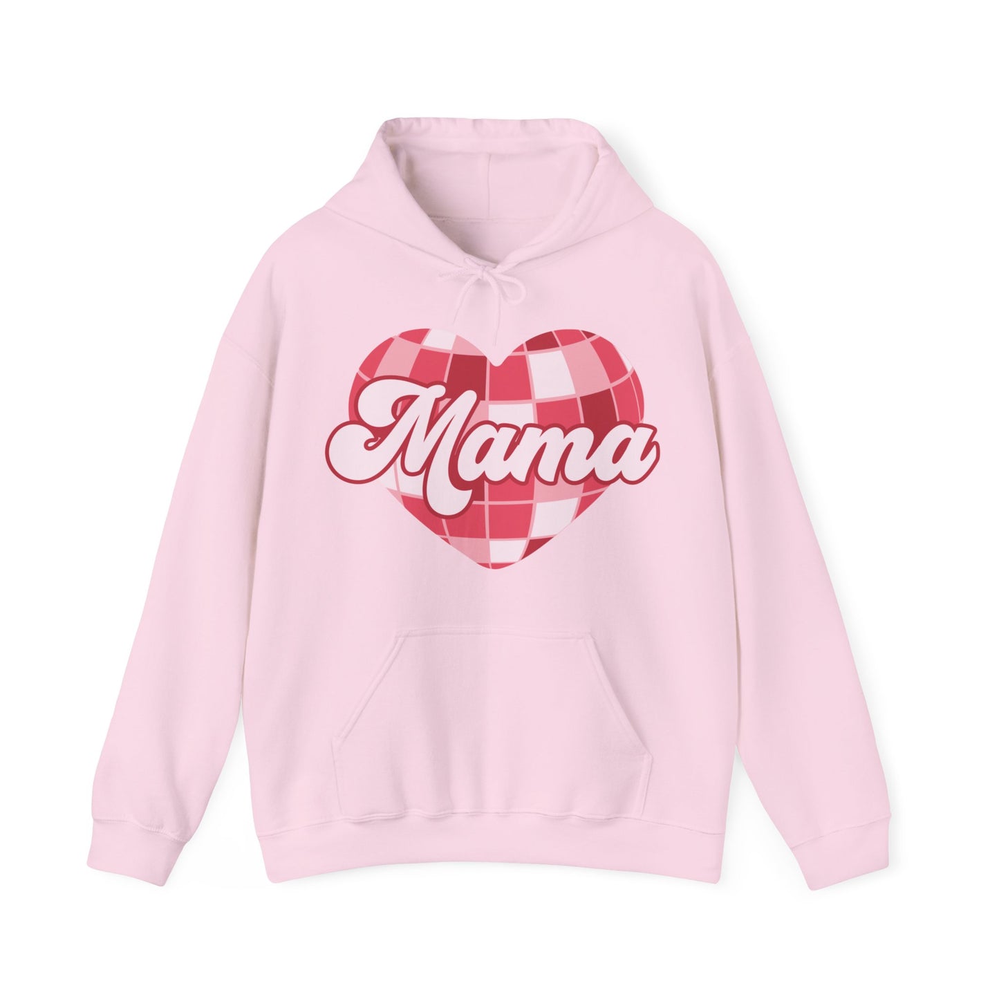 Mama Disco Heart Hoodie Unisex Heavy Blend™ Hooded Sweatshirt