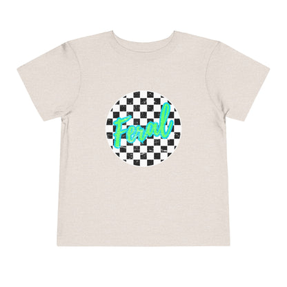 Feral Child Retro Checkered Toddler Tee