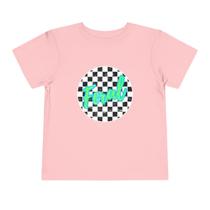 Feral Child Retro Checkered Toddler Tee