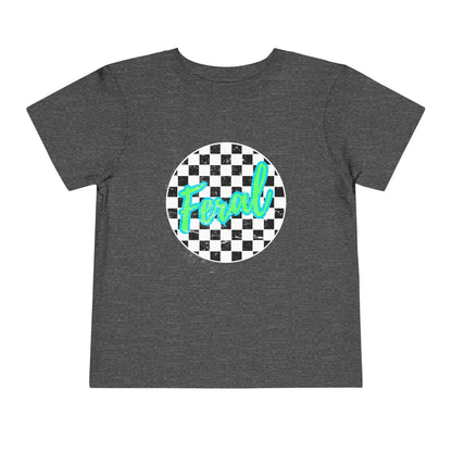 Feral Child Retro Checkered Toddler Tee