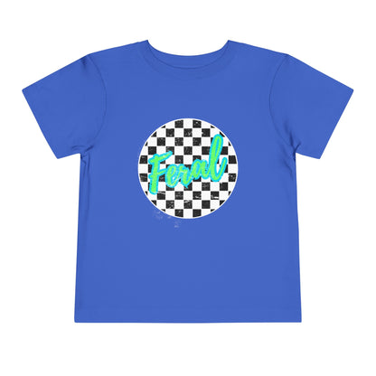 Feral Child Retro Checkered Toddler Tee