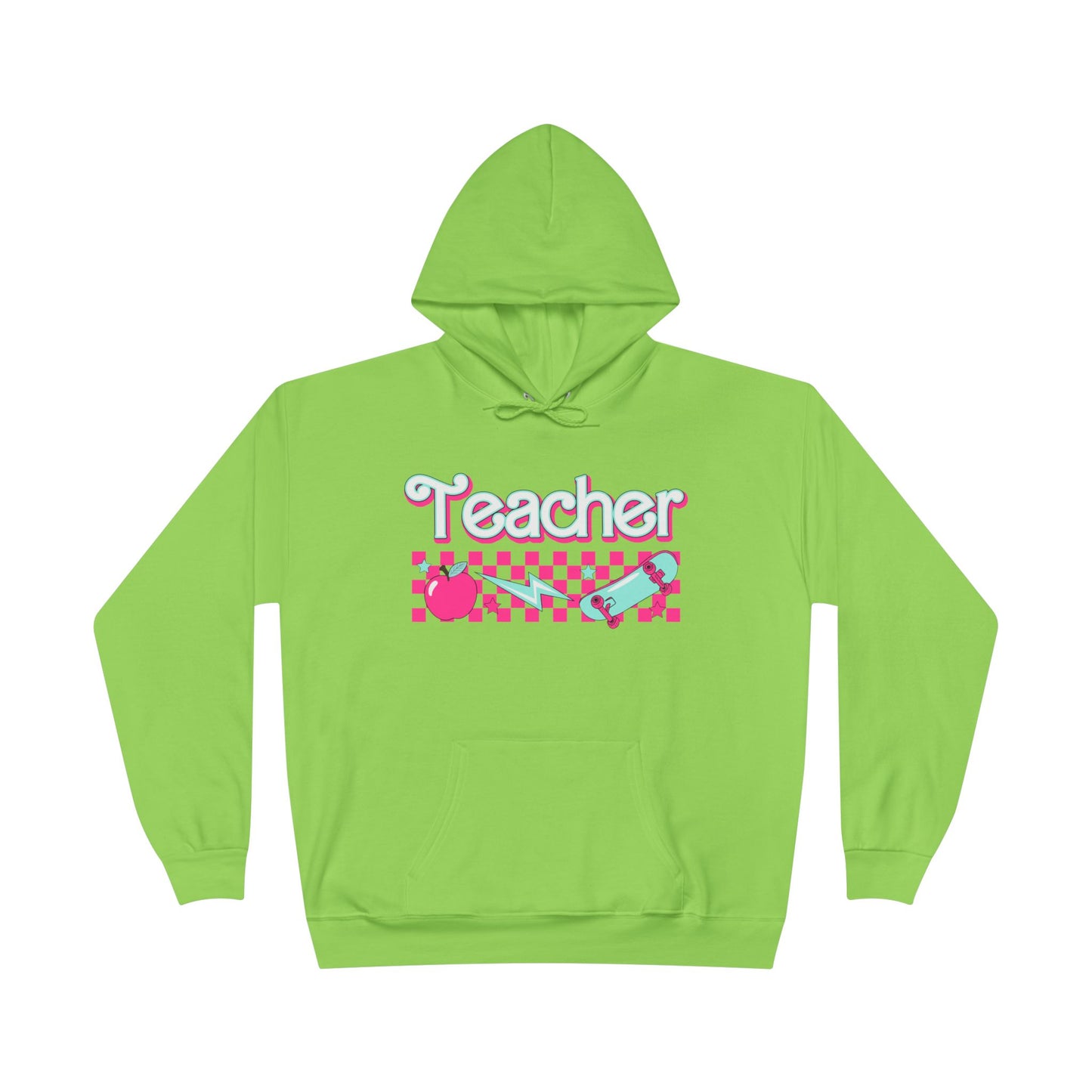 Retro Teacher Unisex EcoSmart® Pullover Hoodie Sweatshirt